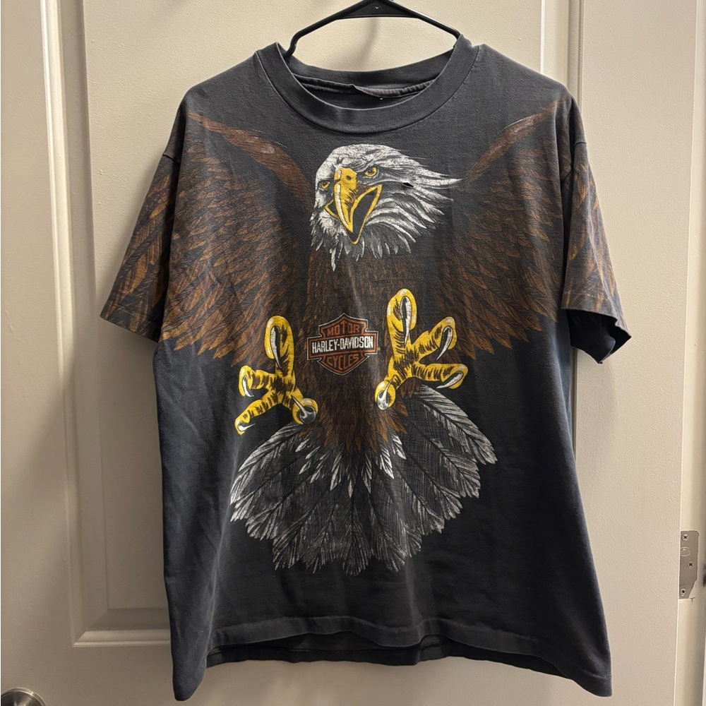 Harley-Davidson Vintage Charcoal Eagle Graphic Tee
